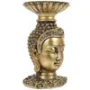 Portacandele Candeliere Decorazione vintage Base per lampada Supporto in resina Supporto per la casa Statua decorativa di Buddha Offerta artigianale