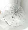 Transparent paraplyer parasol barn paraply regn kvinnor söta tydliga paraguas god kvalitet poe9142057