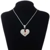 Хип-хоп модные ювелирные изделия хип-хоп Iced Out Vvs кулон с муассанитом «разбитое сердце», серебро 925, бинтовое сердце, подвеска-подвеска