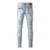 Purple Brand Jeans Mens Skinny Jeans Street Broken Hole Denim Pants C3 Blue Distressed Slim Fit Washed Pant Slim Legged Trousers CYD24030602