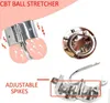 CBT Spike Ball Stretcher Stainless Steel Device Penis Ring Lock Scrotum Pendants Delay Ejaculation BDSM Torture Sex Toy 2106243366749