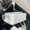 Schoudertas ontwerper Kruistas witte portemonnee echte lederen handtassen 10a hoogwaardige tas goud of zilveren ketting sling mini flap luxe tassen ontwerper crossbody tas