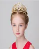 Nouvelle mode Baroque luxe cristal couronne diadèmes or clair diadème diadème pour enfants 039s couronne cheveux Accessories4213156