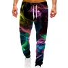 Pantaloni unisex pattern 3d arcobaleno jogger stampata stampa di moda pantaloni per pantaloni grafici a fumo casual uomini/donne pantaloni della tuta con coulisse