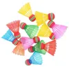 Badminton Shuttlecocks 12 szt. Plastikowe sportowe piłki treningowe w Cork Kids Air Nylon 230609 Drop dostawa DHCBC