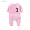 Footies baby Pure cotton Rompers Boys girls designer print summer luxury short-sleeved and Long sleeve jumpsuit newborn romper G0011 240306