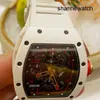 Herenhorloge Dress Watches RM Watch Series 40/50mm Kalender Timing Limited RM011 Witte keramische zijkant Goud Speci