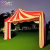 wholesale Free Express 8mWx4mH (26x13.2ft) avec ventilateur décoratif gonflable arcs de cirque stand d'événement de gonflage pour événement fête entrée décoration jouets sport