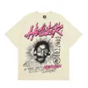 Hellstar camiseta designer camisetas camisetas gráficas roupas all-match roupas hipster tecido lavado rua graffiti lettering folha impressão vintage coloeful 8ikec