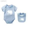 Footies 0-2T Newborn Baby Rompers Brand Short Sleeve For Kids Children Jumpsuits 100% Cotton Infants Girl Boys Clothing kids 240306