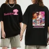 Tシャツ私は生き残ったバーベンハイマー2023女性の女の子コゼットティー基本夏のティーTシャツ高品質のゆるい純粋な綿服のためのTシャツ