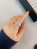Anéis de cluster Yysuniee 925 prata esterlina alto carbono broca anel de tênis para mulheres elegante chique elegante oval branco cz eternidade