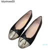 High version sheepskin chaneles ballet single shoe for women 2024 new light cut color