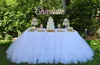 Gonna tutu da tavolo bianca pura Decorazioni di nozze Tovaglia in tulle realizzata su misura dalla fabbrica Battiscopa da tavolo economico di alta qualità per Par5946063