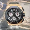 Montre-bracelet classique montre-bracelet tactique AP Royal Oak Offshore série 26420RO nouveau chronographe en céramique or rose pour hommes mode loisirs affaires machines de sport