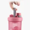 Donna Sport Bottiglia di shaker per proteine del siero di latte Bottiglia d'acqua Ragazza BPA libero a prova di perdite Palestra Allenamento fitness Bottiglia per nutrizione sportiva 240306
