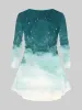 Suits XS6X Women's Matching Set Christmas Outfits 3D Printed Snowman Tshirt And Flare Pants Female Casual Print Suit Clothing