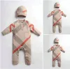 European American Style Baby Jumpsuits Onesies for Boy Girl Spring och Autumn Newborn Romper Sticked Rompers Jacket tröja Suit9064246