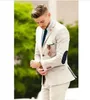 Beige Suits Wedding Suits For Men armbow lappar Business Casual Groom Wear Tuxedo Slim Fit Male Blazers Jacket Pants 240304