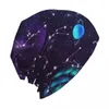 Berets Knitted Cap Women Men Spring Winter Elastic Night Sky With Constellations Beanies Wholesale