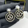 Designer Earrings 18K Gold Plated Diamond Earrings Luxury Earrings Jewelry Accessories Party Gift