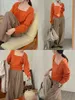 Atmosfär Fake Two Piece Knitwear Spring/Winter Lazy Trendy Square Neck Sweater For High End Women