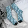 Erkek Çoraplar Retro Biyoteknoloji Mavi DNA Genetiği Unisex Street Style Sorunsuz Baskılı Komik Mürettebat Çorap Hediyesi
