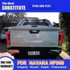 Conjunto de luz traseira do carro para nissan navara np300 led luz traseira 16-20 streamer indicador de sinal de volta freio reverso estacionamento luzes running