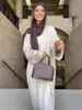 Ropa étnica Musulmanes de Oriente Medio 2024 Primavera Impreso Estilo bohemio Manga de soplo Vestido vintage para mujeres Dubai Vestidos árabes
