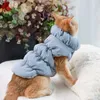 猫の衣装冬の犬の服ソフトウォームコートジャケットベストバックルコットンパッドの小さな犬Chihuahuaペット服