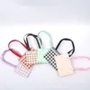 Shopping Bags Foldable Plaid Paper Bag With Handles Gift Packing For Store Flower Wedding Christmas Supplies Handbags