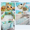 8st Design Partihandel och OEM Service Brodery Cartoon Mönster Baby Boy Crib Bedding Set 240229