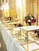 Свадебные украшения День рождения Десертный стол Стеллаж для выставки товаров Подставка для торта Фруктовая еда Держатель для цветов Шведский стол Банкет Полка для перерыва на чай Ho3995056