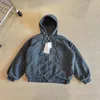 Mens Jacket American Style Heavyweight Wash Vintage Zipper Hoodie Jacket