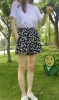 Shorts Summer Women Daisy Polka Dot Loose Shorts Korean Casual Plus Size High Waist Chiffon Wide Leg Shorts Female Fashion Streetwears