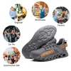 Chaussures de travail à bout en acier pour femmes et hommes chaussures de sécurité bottes de sécurité de travail légères baskets de travail respirantes chaussures de construction unisexe 240228
