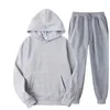 Men's Tracksuits And Women Sweatshirt Hoodies Sets Unisex Loose Solid Color Casual Pullover Long Sleeve Two Piece Suit Pants