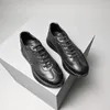 Dress Shoes Men's Casual Cowhide Laces Soft Leather Sneakers Driving Work Wear