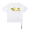 2024 Nowy projektant moda swobodna wysokiej jakości litera w klatce ulicznej laminowana laminowany nadruk krótki rękaw High Street luźne obfite T-shirt dla mężczyzn i kobiet