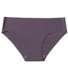 Women's Panties BZEL 3PCS Set Cozy Seamless Underwear Sport Breathable Woman Briefs Silk Satin Underpants Soft Lingerie