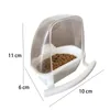 Other Bird Supplies Pcs Spill-Proof Clear Cage Decor Fix On Perching Food Container Birds Watering Bowl Feeder Parrot