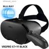 Dispositivi VR/AR VRG Pro X7 Custodia per occhiali 3D realistica Casco stereo con telecomando Adatto per iOS Android Occhiali VR Smartphone Occhiali VR Q240306