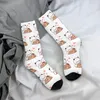 Men's Socks All Seasons Crew Stockings HUGS LOVE Panda Bear Harajuku Hip Hop Long Accessories For Men Women Birthday Present