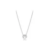 925 Sterling Silver Rose Gold Necklace Heart-shaped Shining Light Luxury Diy Basic Niche Clavicle Chain for Women