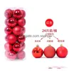 Balloon Plastic Barrel Bright Christmas Ball Decoration Matte Wholesale Gift Drop Delivery Toys Gifts Novelty Gag Ot1Cj