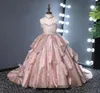 Formellt tillfälle fjäril barn tutu blommor flicka klänningar första nattvardsjubileum prom prinsessa klänningar brudtärna bröllop med tåg pa6908439