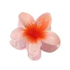 Accessoires de cheveux Nouvelles Femmes Filles Mignon Ruban Couleurs De Bonbons Grande Fleur En Plastique Griffes De Cheveux Doux Titulaire Clip Épingle À Cheveux Bandeau Mode Acc Dhfz0