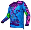 T-shirts pour hommes Costume de cyclisme Costume de moto tout-terrain Automne Hommes respirant et évacuant la transpiration T-shirt à manches longues Costume de course Costume de réduction de vitesse Droit