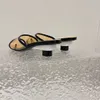 24ss black white low heeled slippers luxury sandals women slippers multicolored slides leather 35-42 Beach slippers
