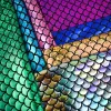 Fabric 50/100x150cm Bronze Mermaid Scales Fabric Elasticity Dancing Dress Sewing Cloth Cosplay Costume Shiny Stretchy Swimsuit Material